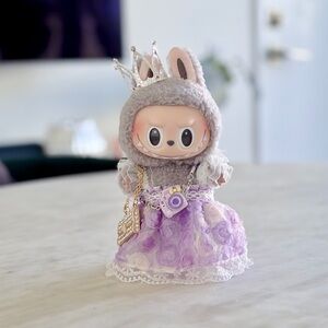 Purple princess Labubu outfit
